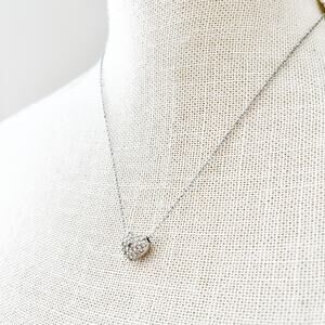 Swarovski Heart Pave Crystal Pendant Necklace